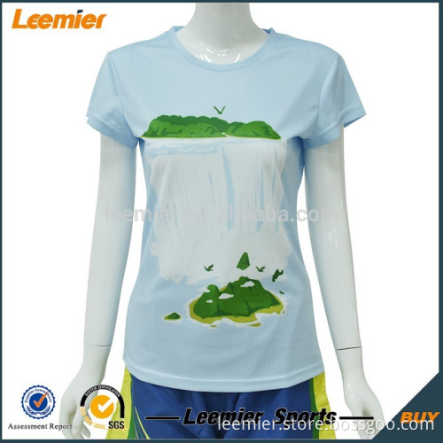 China custom polyester dry fit women wholesale blank t shirts